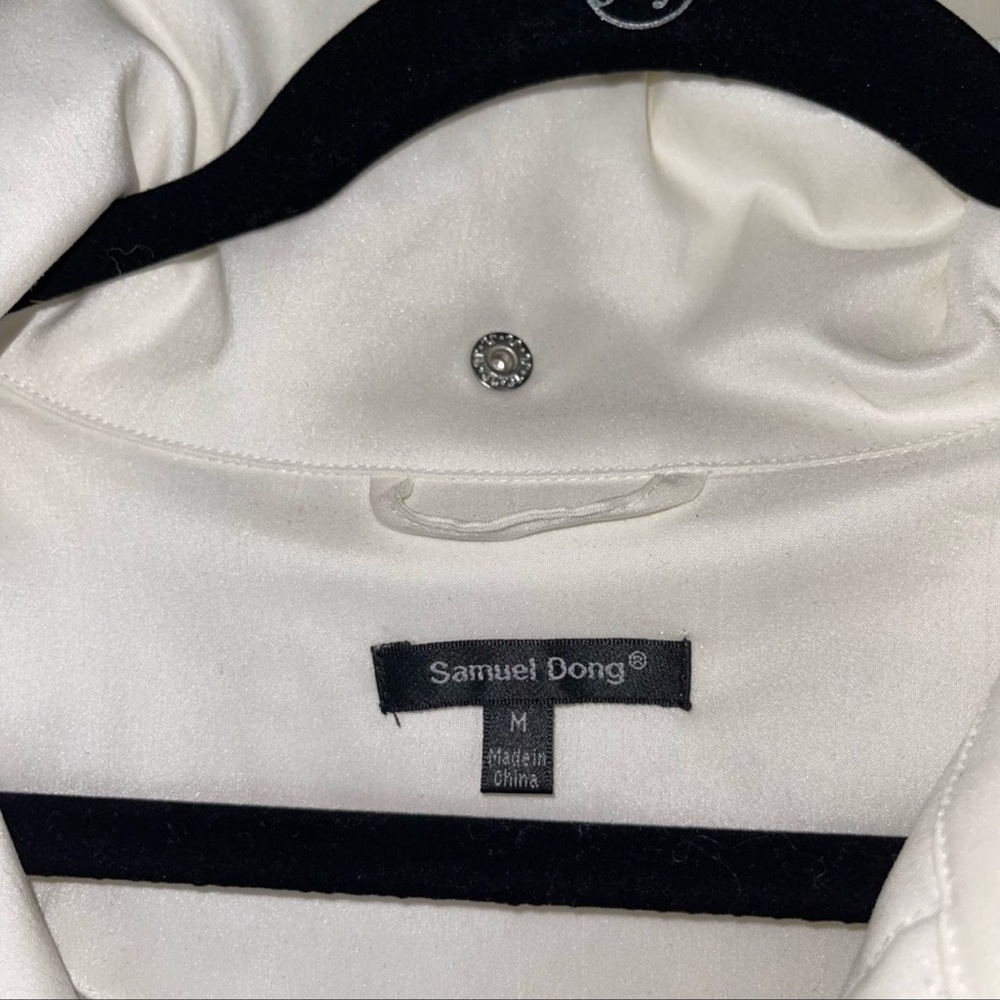 Samuel Dong White Long Jacket In Great Used Condi… - image 2